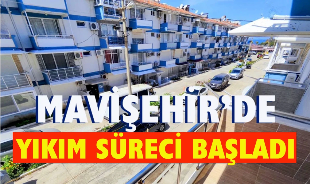 Mavişehir’deki tabut binaların yıkım süreci başladı