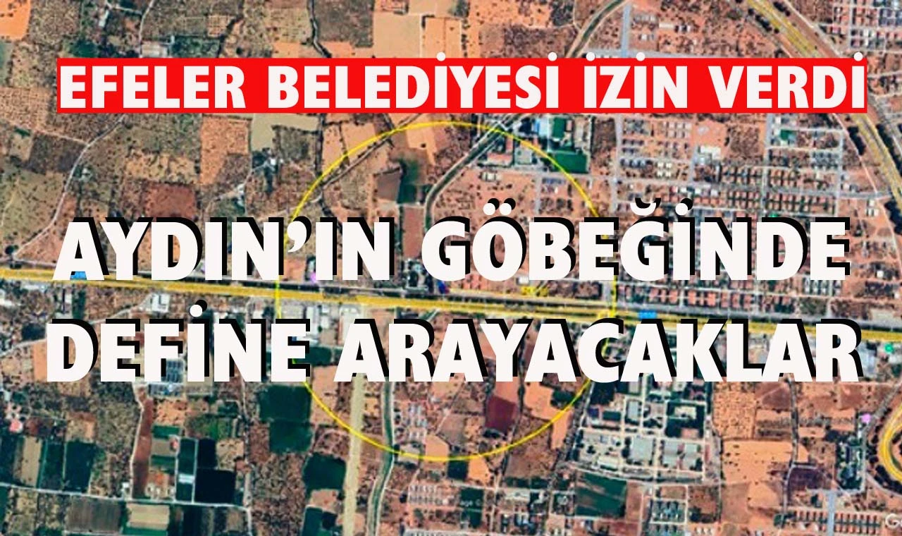 Sit alanında define arayacaklar!