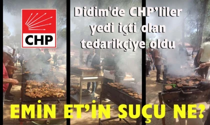 Didim'de CHP’liler yedi içti olan tedarikçiye oldu